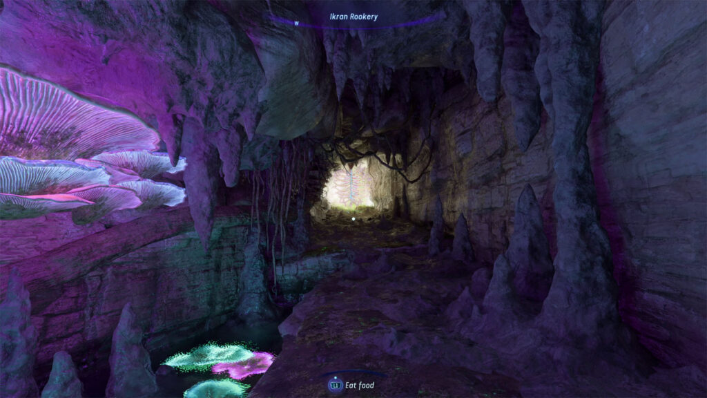 Purple lit Cave - Avatar Frontiers of Pandora Take Flight Walkthrough