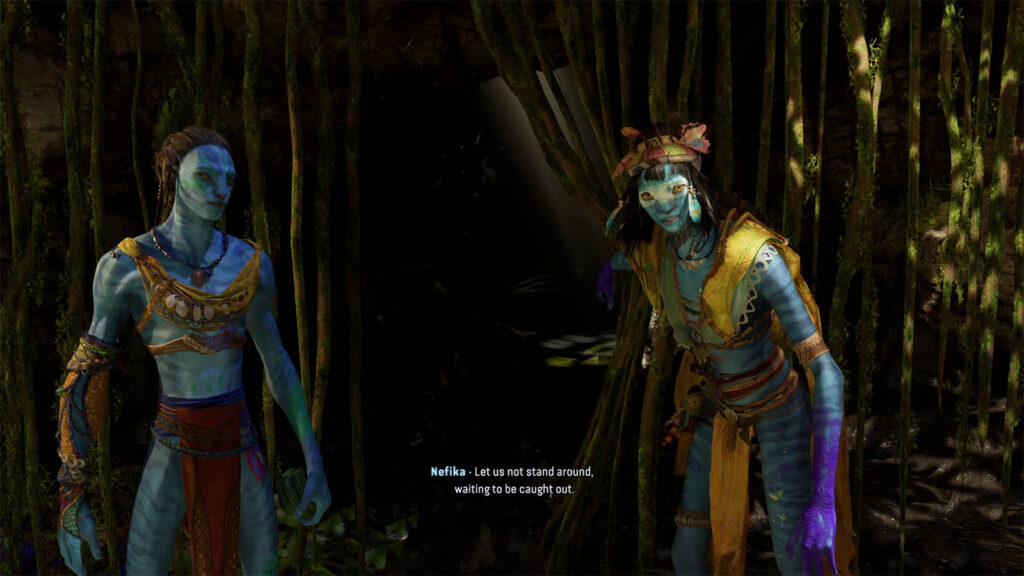 Pass time by the fire - Avatar Frontiers of Pandora Take Flight Walkthrough