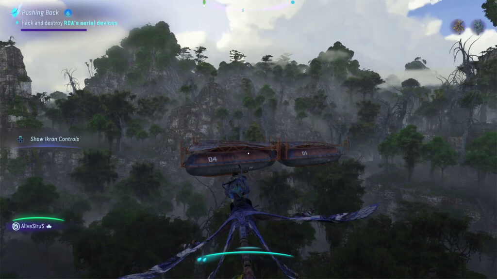 Locate the RDA aerial devices in the sky - Avatar Frontiers of Pandora Pushing Back Walkthrough