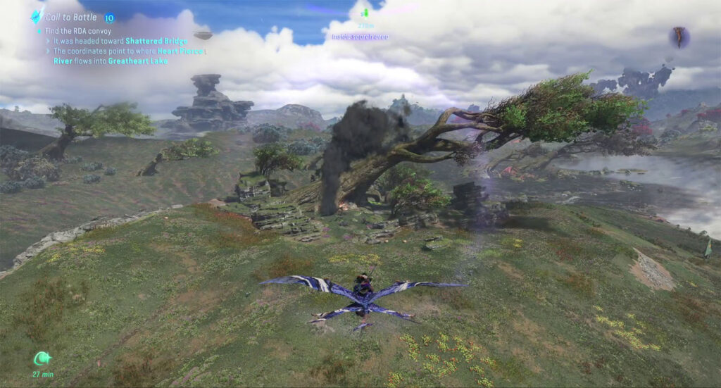 Fly to the RDA convoy Location - Avatar Frontiers of Pandora Call to Battle Walkthrough