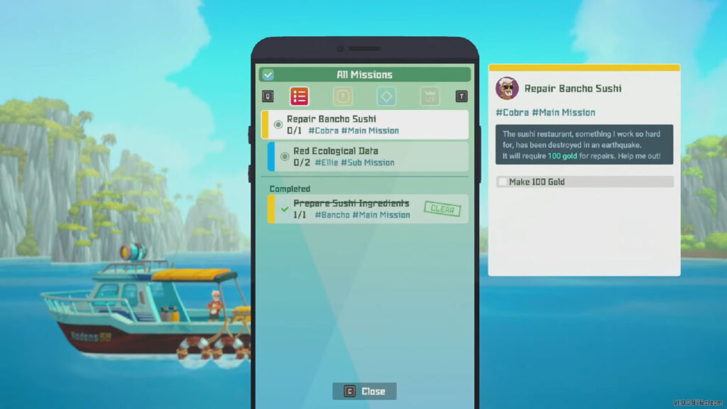 smartphone access - Dave the Diver A Sushi Bar by the Blue Hole Prologue Walkthrough