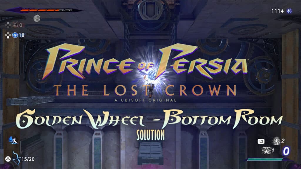 Prince of Persia The Lost Crown Golden Wheel Bottom Room Solution