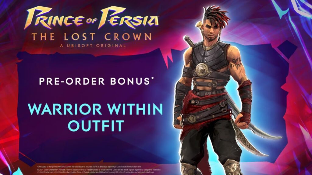 Prince of Persia: The Lost Crown Pre-Order Bonuses