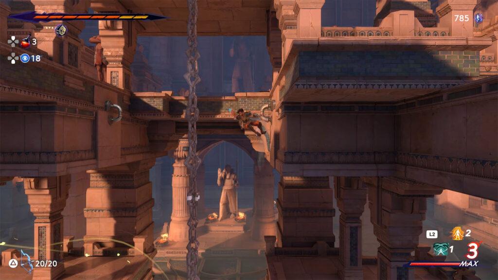 Day Temple Homa Statue - Prince of Persia The Lost Crown Chapter 5 The Celestial Guardians Walkthrough