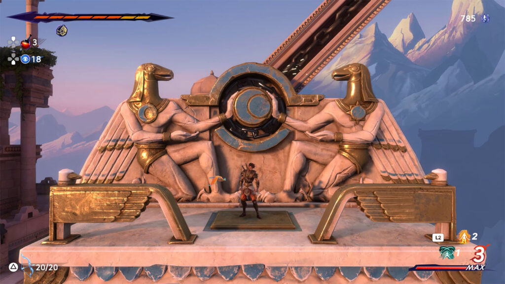 Day Temple Homa Statue - Prince of Persia The Lost Crown Chapter 5 The Celestial Guardians Walkthrough