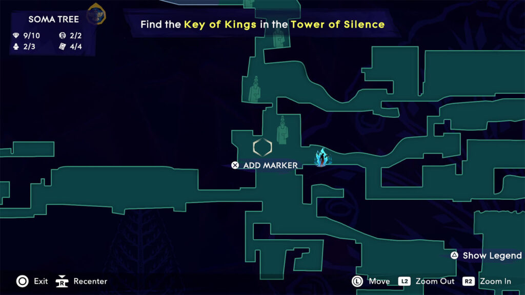 Tower of Silence map - Prince of Persia The Lost Crown Father and Son Walkthrough