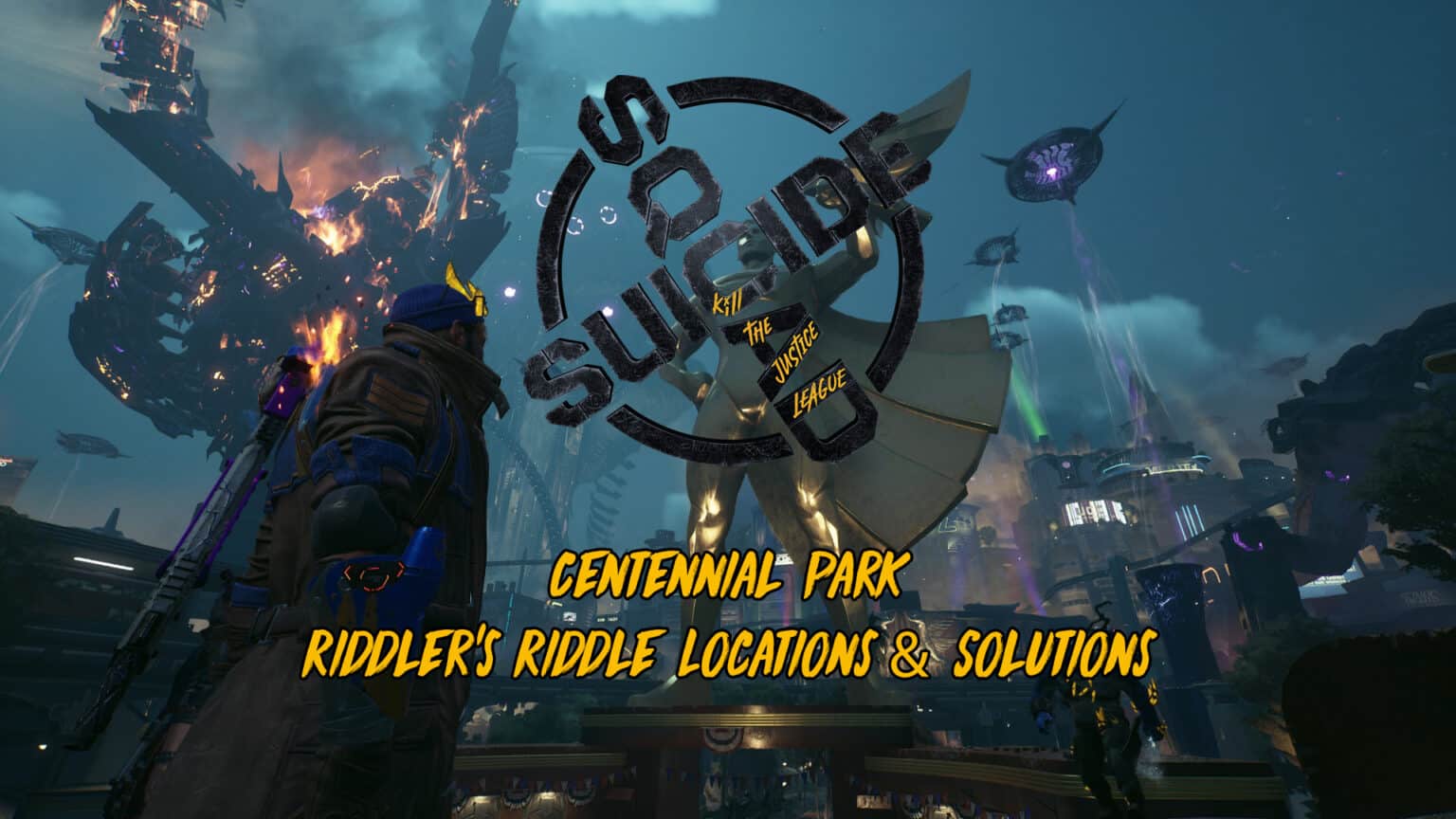 All 3 Centennial Park Riddler Puzzle Locations & Solutions – Suicide Squad Kill the Justice League