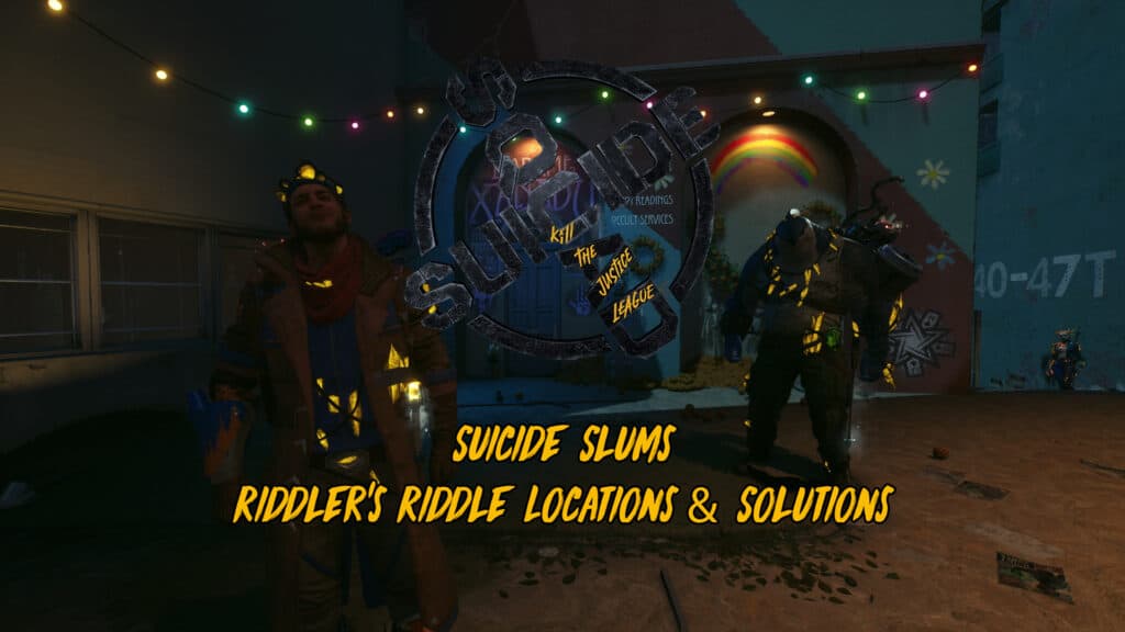 All 3 Suicide Slums Riddler Puzzle Locations & Solutions - Suicide Squad Kill the Justice League