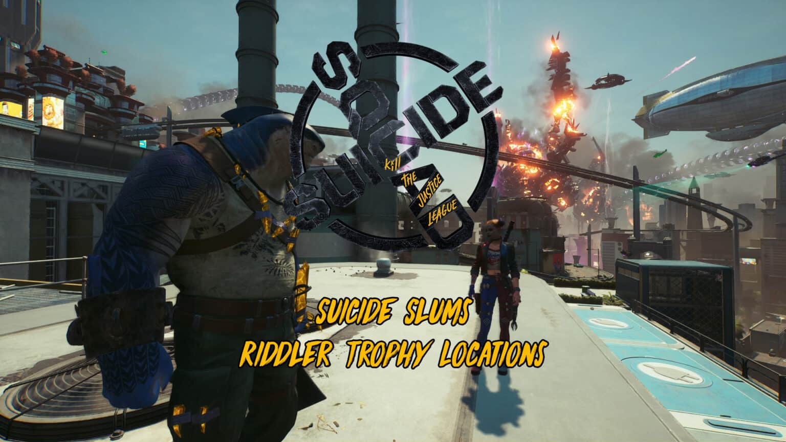 All 3 Suicide Slums Riddler Trophy Locations Suicide Squad Kill the Justice League