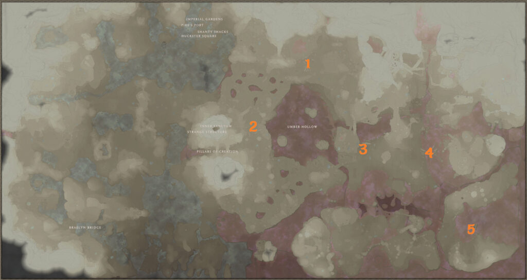 Enshrouded Fossilized Bone Location Map