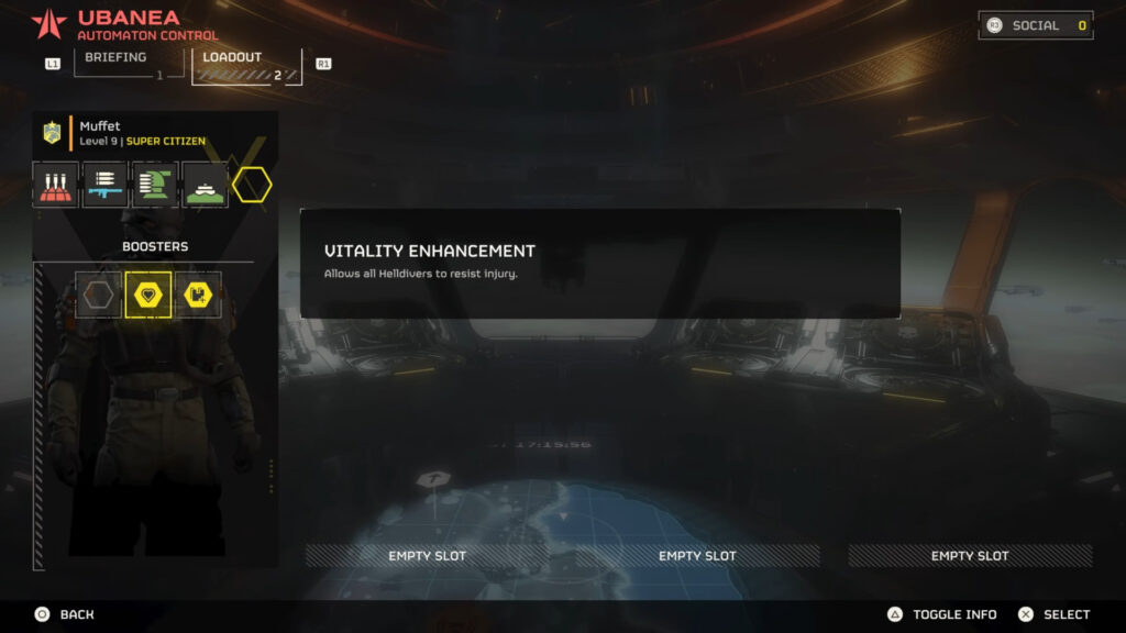 Equip Boosters in Loadout Helldivers 2