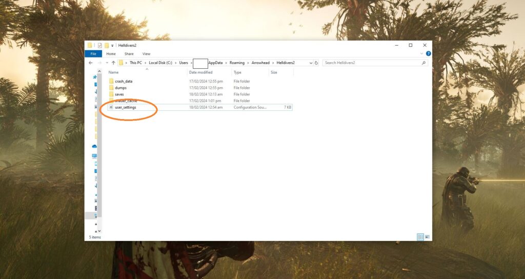 Helldivers 2 user settings location