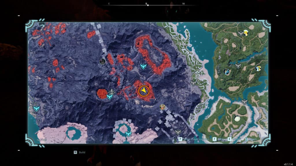 Mount Obsidian Midpoint - Best Sulfur farming locations in Palworld