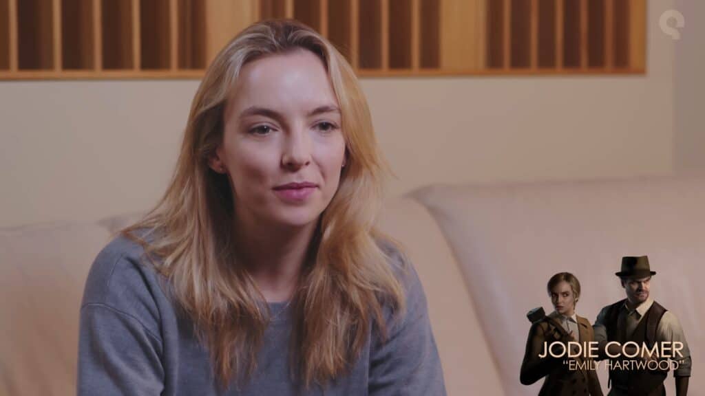 Jodie Comer as Emily Hartwood - Alone in the Dark Voice actors and Cast