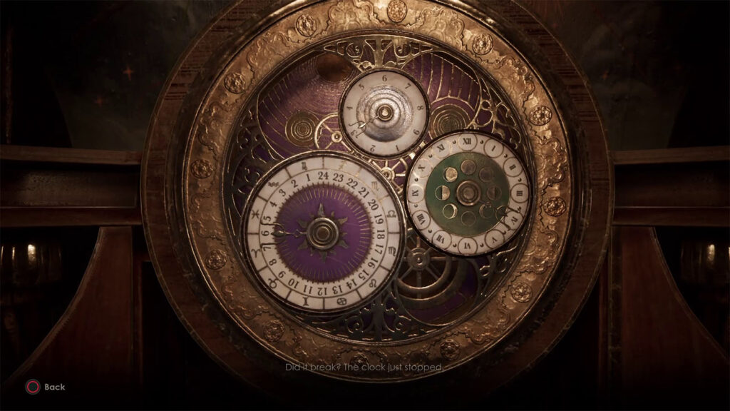 Astronomical Clock talisman puzzle clue - Astronomical Clock #2 - Alone in the Dark 2024 Chapter 2 Walkthrough