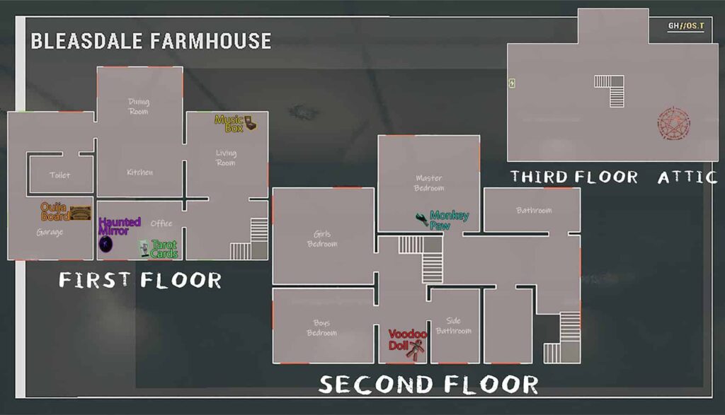 Phasmophobia All Cursed Items Locations Guide UPDATED 