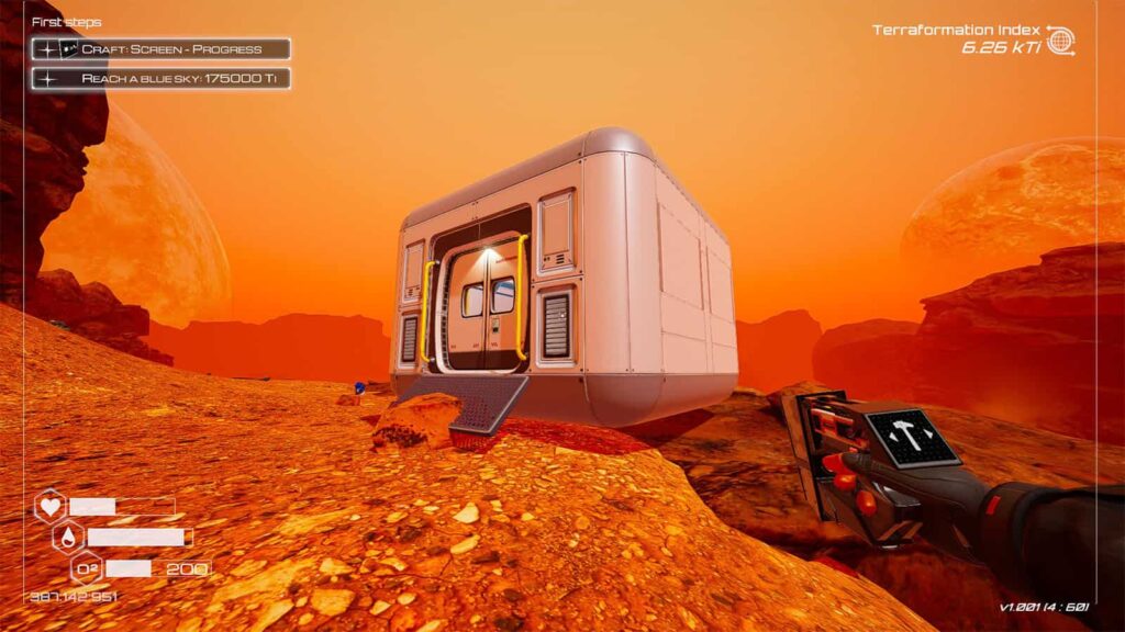 Planet Crafter Living Compartments serve as Oxygen refilling stations