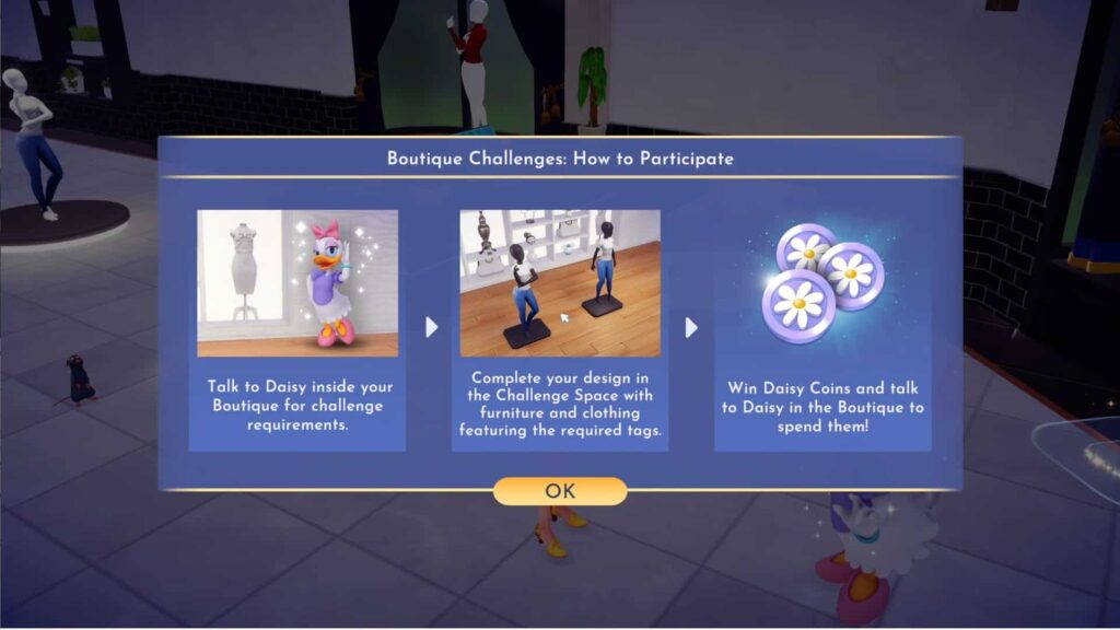 Boutique Challenges in Disney Dreamlight Valley