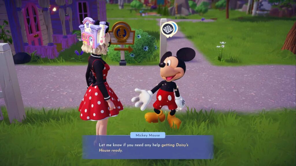 You Have Mail quest: Mickey will ask you to place Daisy Duck's house in Disney Dreamlight Valley