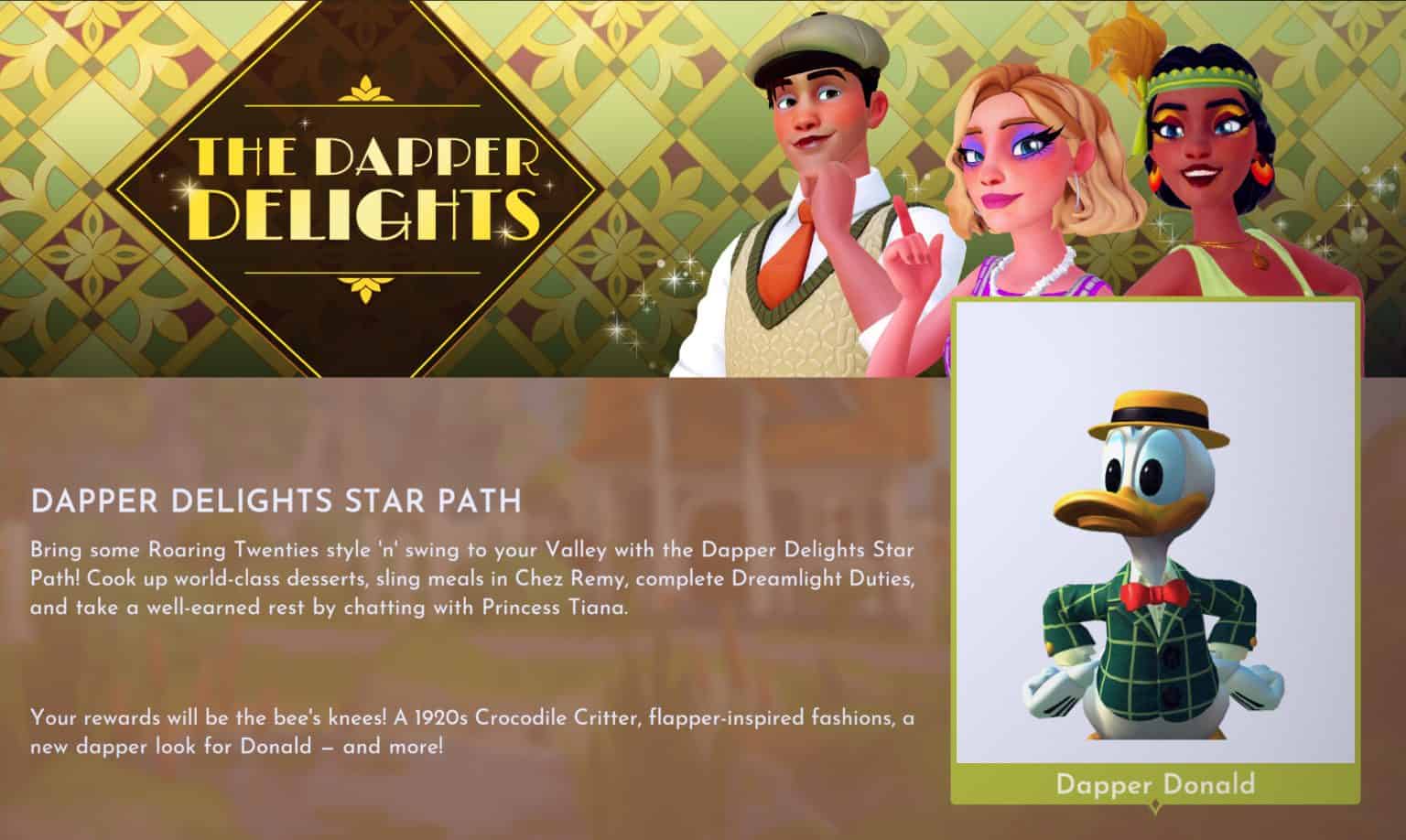 Disney Dreamlight Valley Dapper Delights Star Path Duties & Rewards